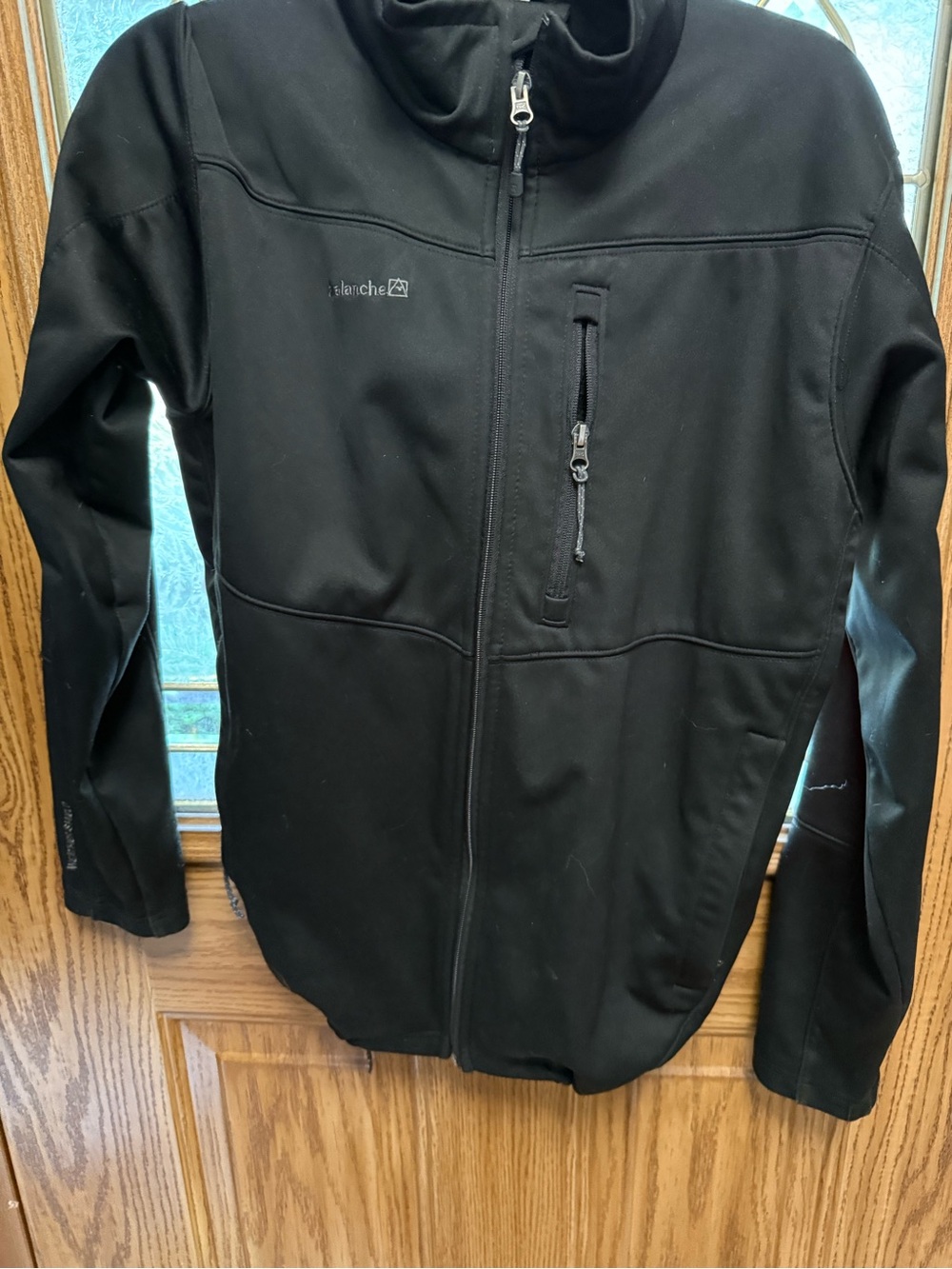 Avalanche Black Full-Zip Performance Softshell Jacket